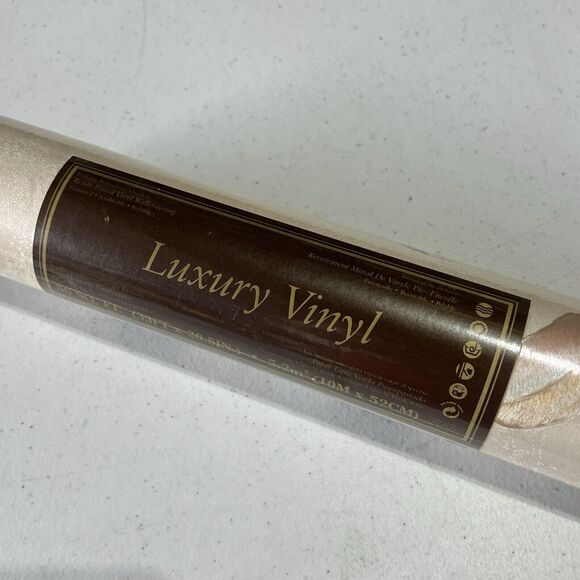 Roll of Vtg Peach Pink Floral Calla Lily Wallpaper Luxury Vinyl 90s Pearl Sheen - Picture 4 of 15